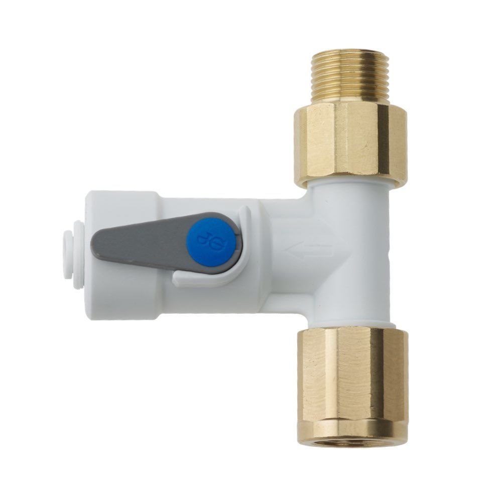 Třísměrný ventil ASV9 - 1/2"vnitřní závit 1/2"vnější závit 1/4"hadička (6,35 mm)